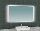 Soul spiegel rechthoek met LED, dimbaar en spiegelverwarming 120 x 80 cm