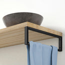 Ophangbeugel vierkant 460 x 220 mat zwart