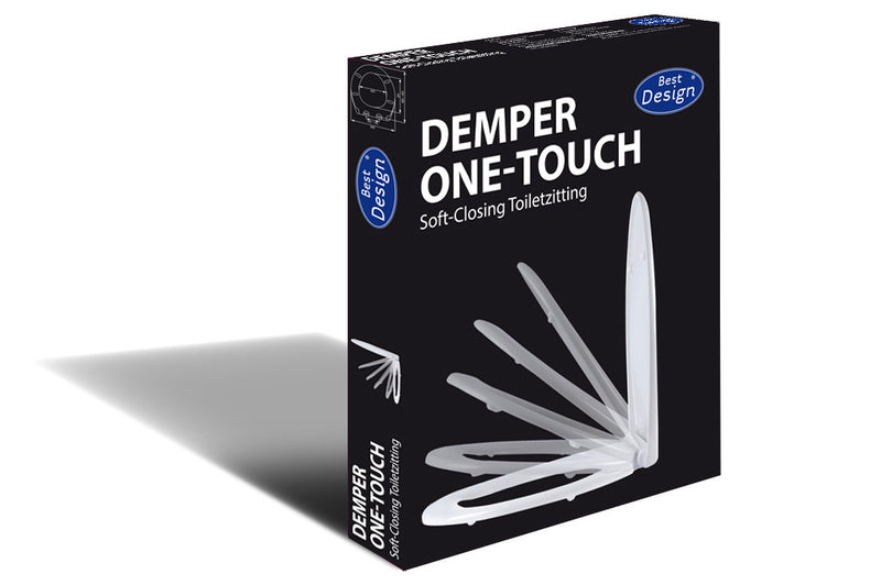 Demper One-Touch soft-closing toiletzitting