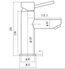 Chrome Maximal wastafelmengkraan