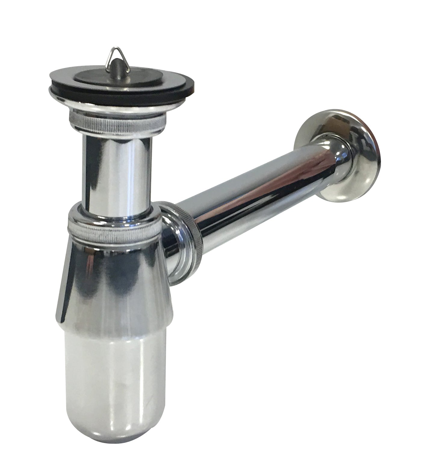 Chroom plug & beker sifon (2 in 1) 5/4 x 32 mm