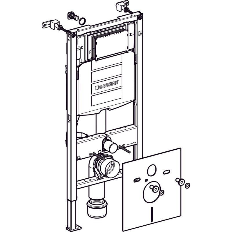 Geberit Inbouwreservoir 112 cm Duo-fix Sigma UP320 111.300.005 + bev.set 111.815.001