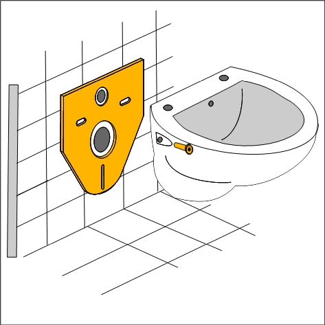 geluids-isolatieset (tbv wandcloset)