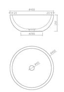 Limestone  Rondo-40 opbouw-waskom
