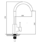 Ore-Eagle keukenkraan RVS-304