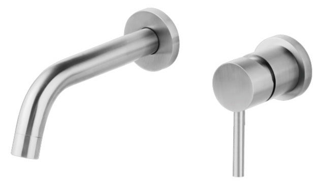 Ore-25 inbouw-wandmengkraan uitl=25cm RVS-304