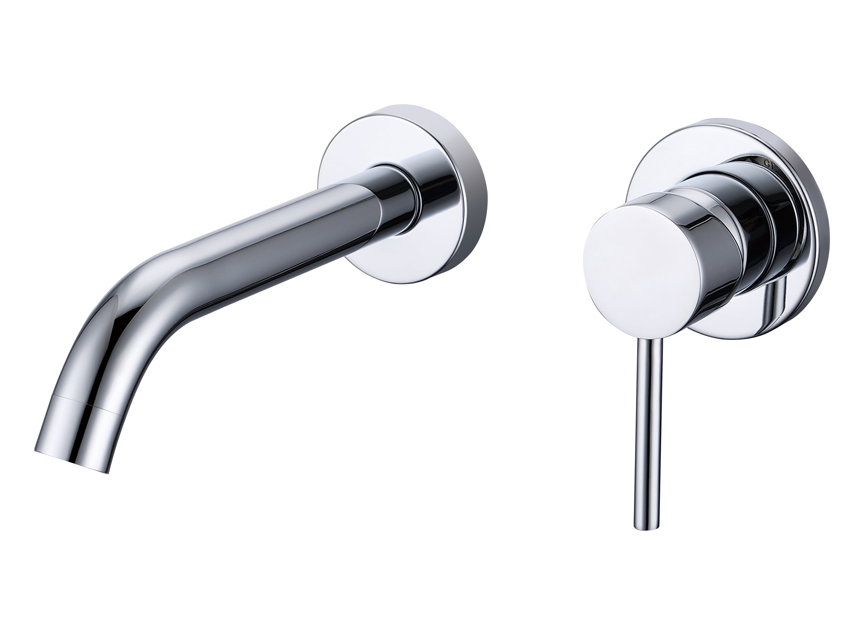 Chrome Otto inbouw-wandmengkraan
