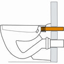 PE aansluitbuis 55mm L = 300mm No:3604