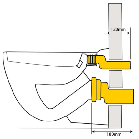 Verhoogset-Wandcloset tbv.Inb/ Reserv. No:3282