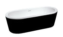 Black & White vrijstaand bad 178x80x55cm