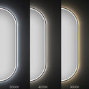 LED wandspiegel OVL 50x100cm Black - View 5