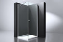 Erico vierkante cabine met 1 swing deur 100x100x200cm NANO glas 6mm