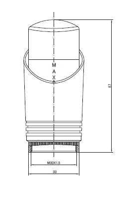 thermostaatknop M-30