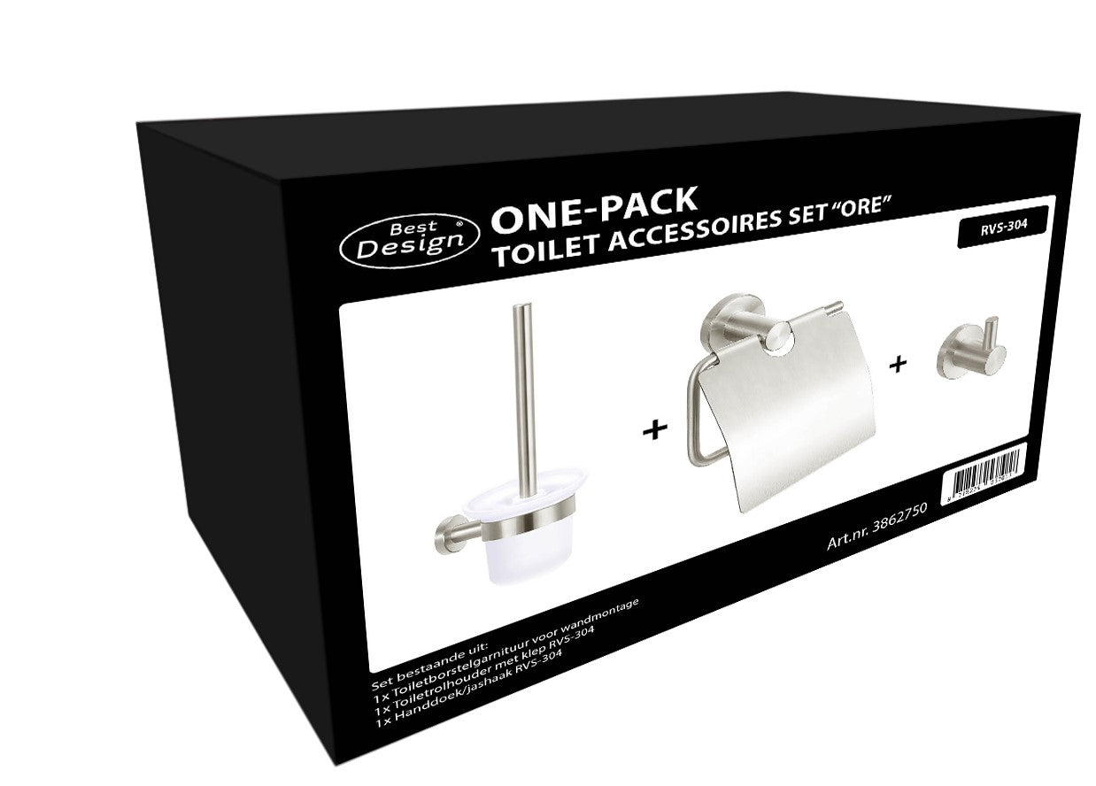 One-Pack Toilet Accessoires Set Ore