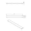 Gesloten rooster voor douchegoot 70 cm