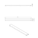 Gesloten rooster voor douchegoot 80 cm