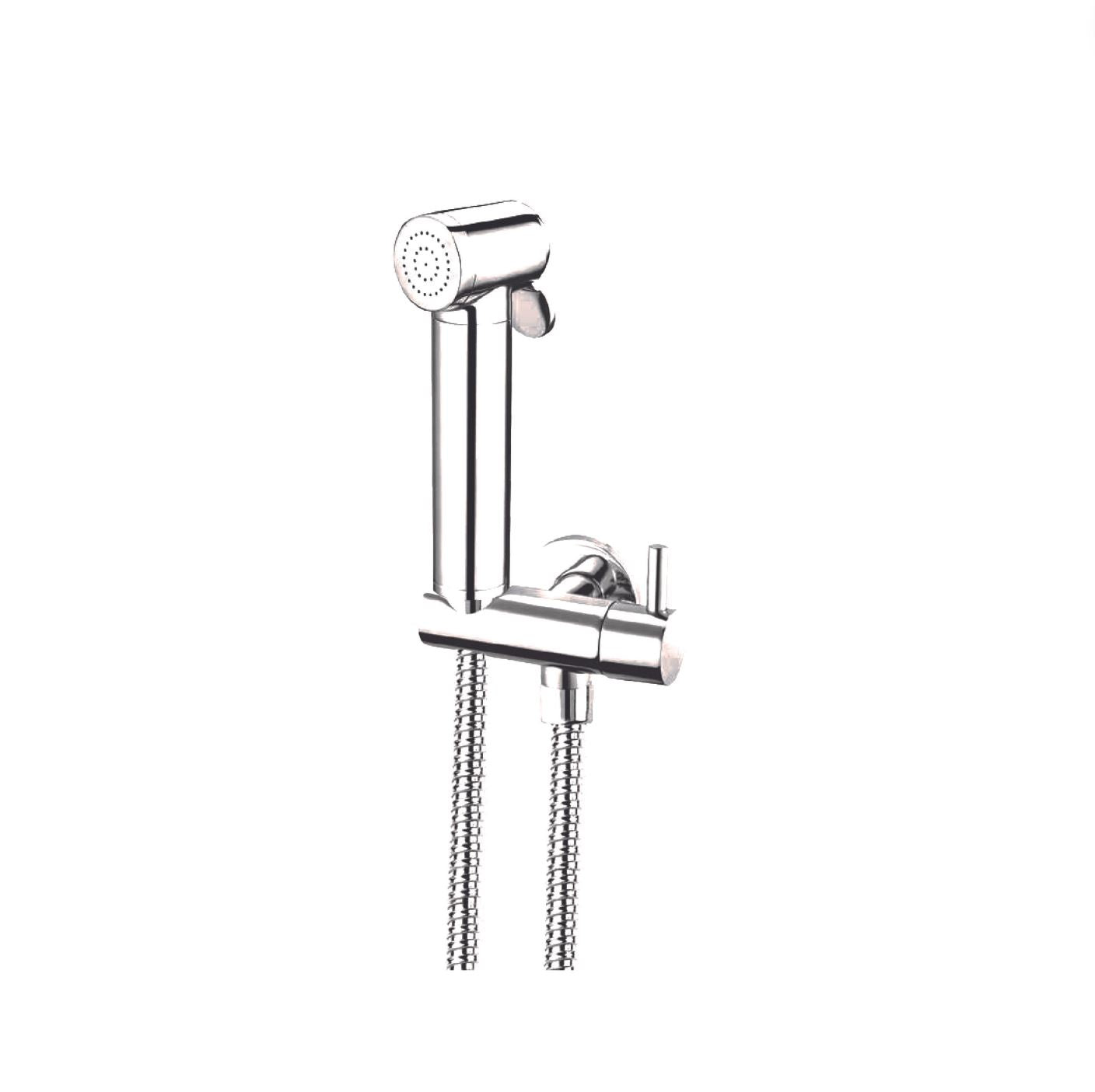 Chrome Knijp-Bidet Handdouche-Set