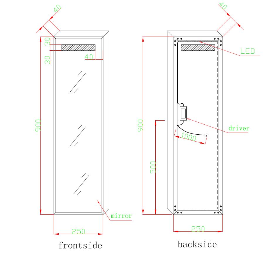 Detailweergave Best Design Miracle B H badkamerspiegel Neutraal