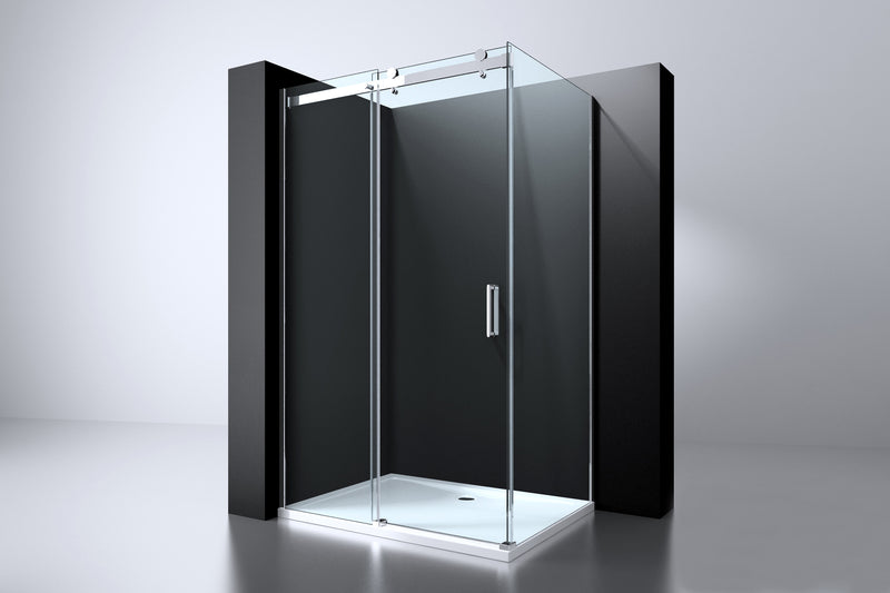 Erico-Rechthoek cabine schuifdeur & wand 120x90x200cm NANO glas 8mm