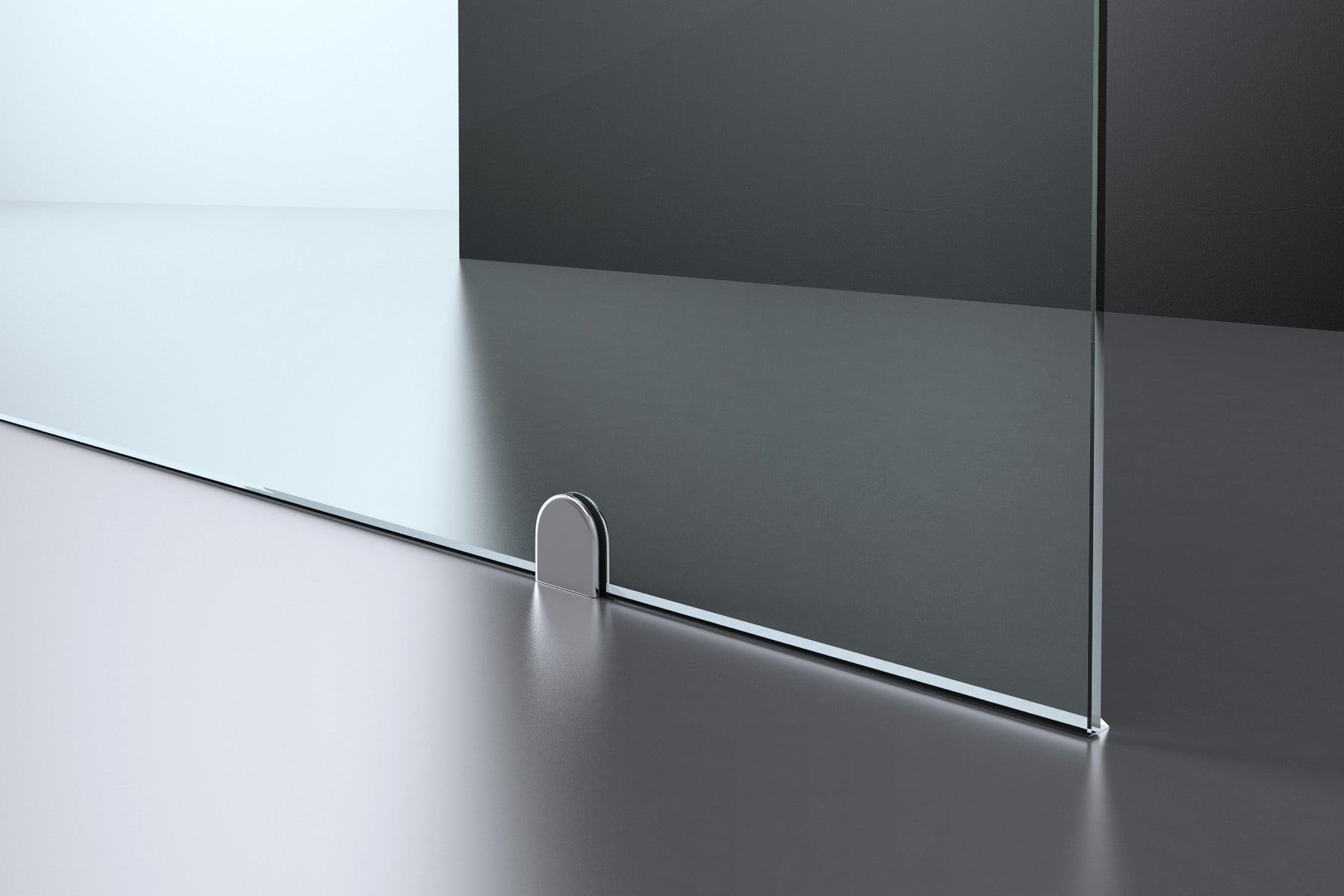 Detail van inloopdouche ADW Erico 900 87 89 Chroom