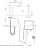 Chrome Sensor toiletkraan (koud) type SE12