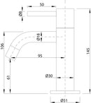 Chrome Aquapro toiletkraan