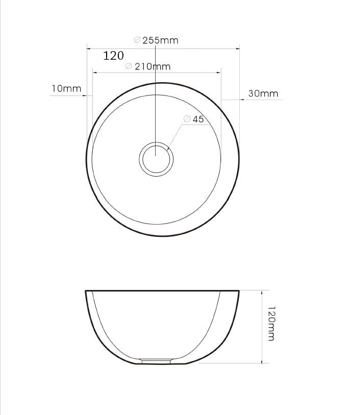 Round fontein diam: 25cm