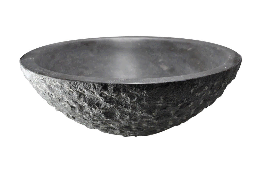 Raw waskom rond hamerslag 42x14 cm hardsteen gezoet – Wiesbaden – Onbekend – Waskommen | Dealplein