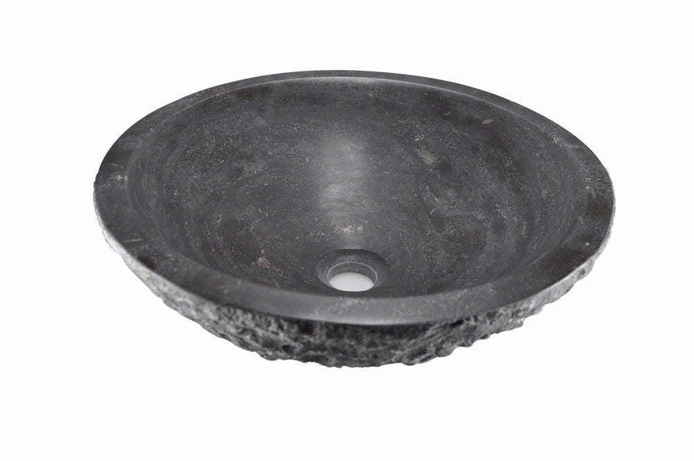 Raw waskom rond hamerslag 42x14 cm hardsteen gezoet – Wiesbaden – Onbekend – Waskommen | Dealplein