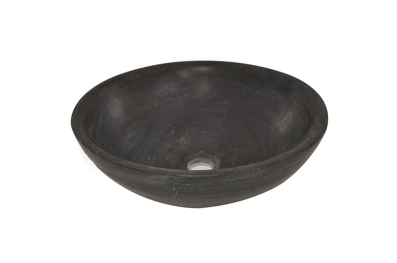 Productafbeelding – Raw waskom rond 40x14 cm hardsteen gezoet