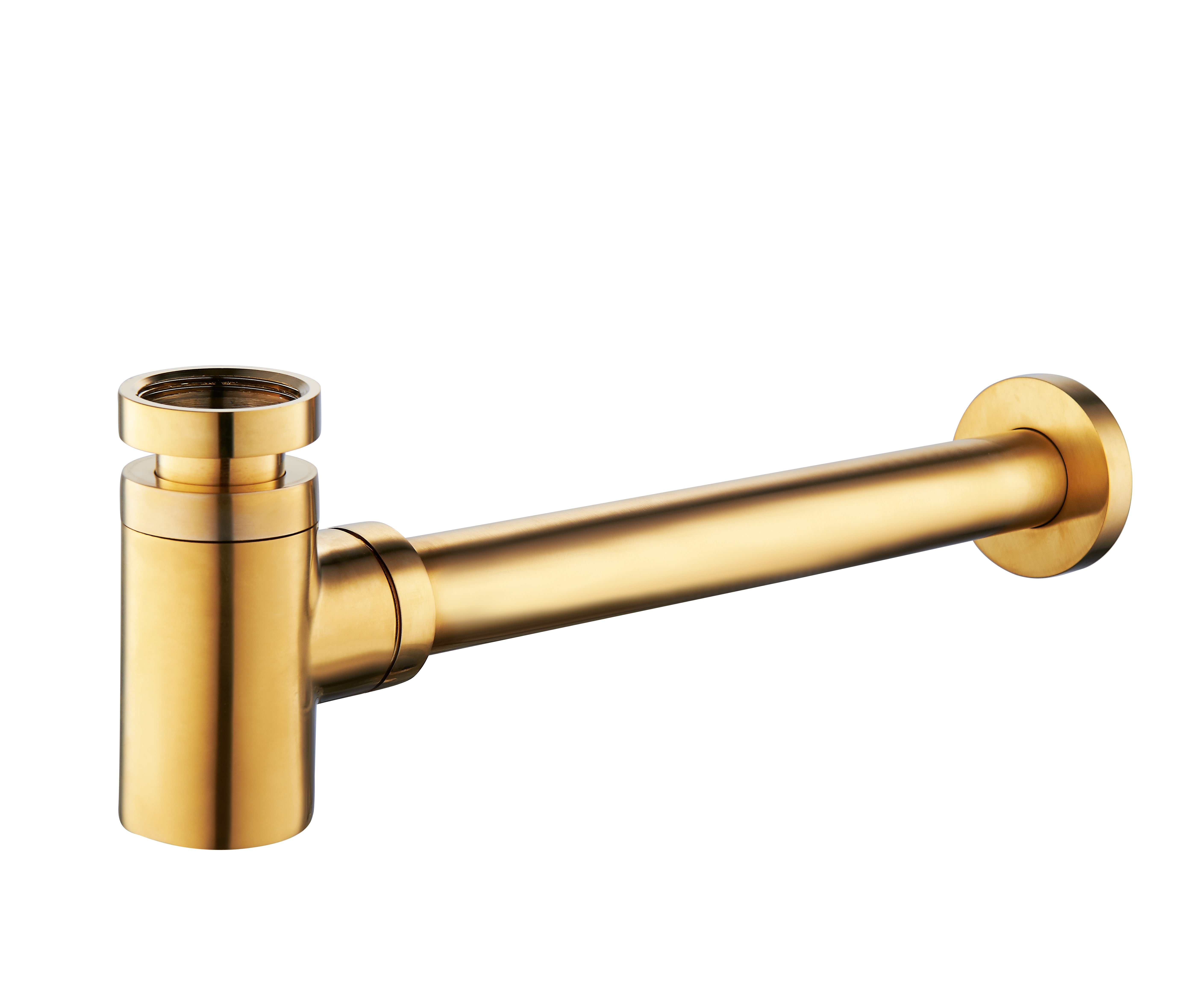 Fonteinset Rhea S mini met fontein links quartz, kraan, sifon en afvoerplug geborsteld messing – Wiesbaden – Geborsteld Messing – Complete fonteinsets | Dealplein