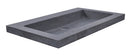 Raw wastafel enkel zonder kraangat 60x46x5 cm hardsteen gezoet