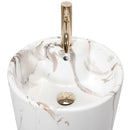 Vrijstaande wastafel Rea Blanka Marble - View 3