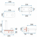 Inbouw wastafelkraan Rea Oval Black + BOX - View 7