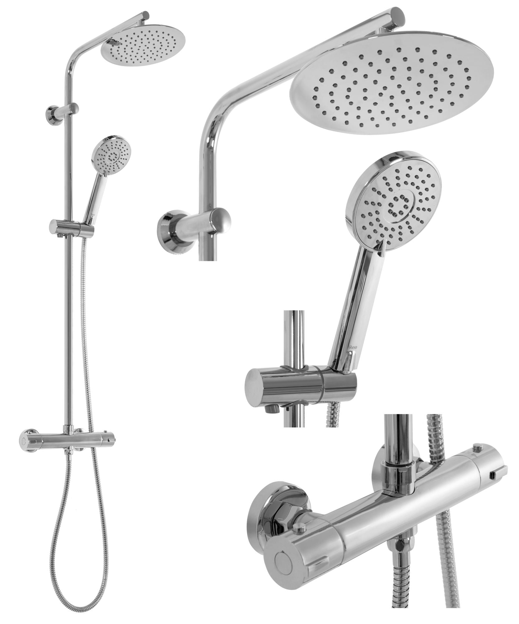 Doucheset REA Bliss Chroom met Thermostaat