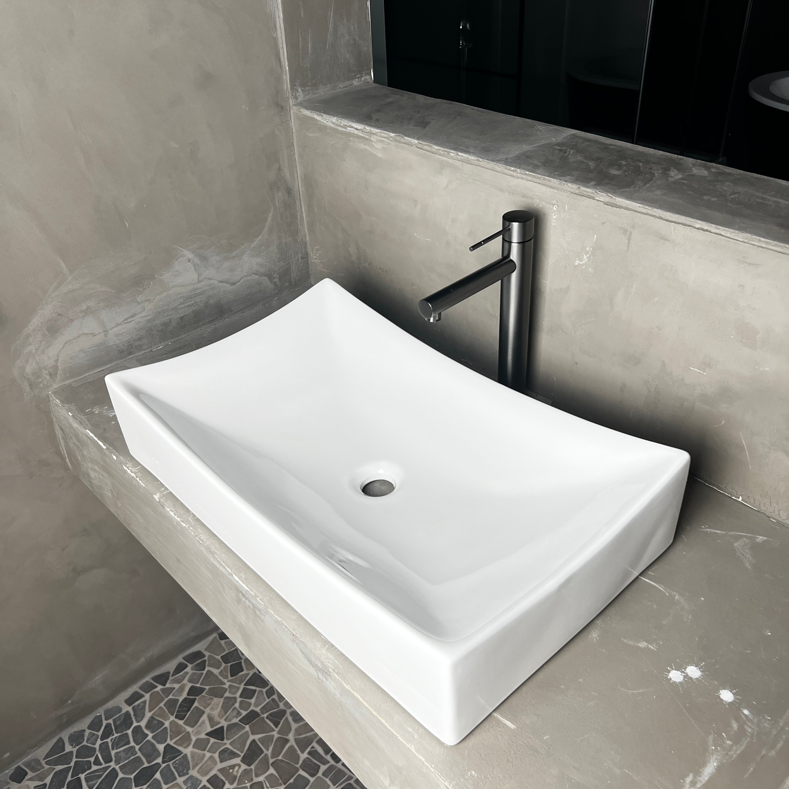 Dicta Opbouw Wastafel 65x39,5x13,5 cm