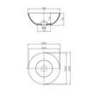 Rondy opbouw-waskom Just-Solid 38 cm