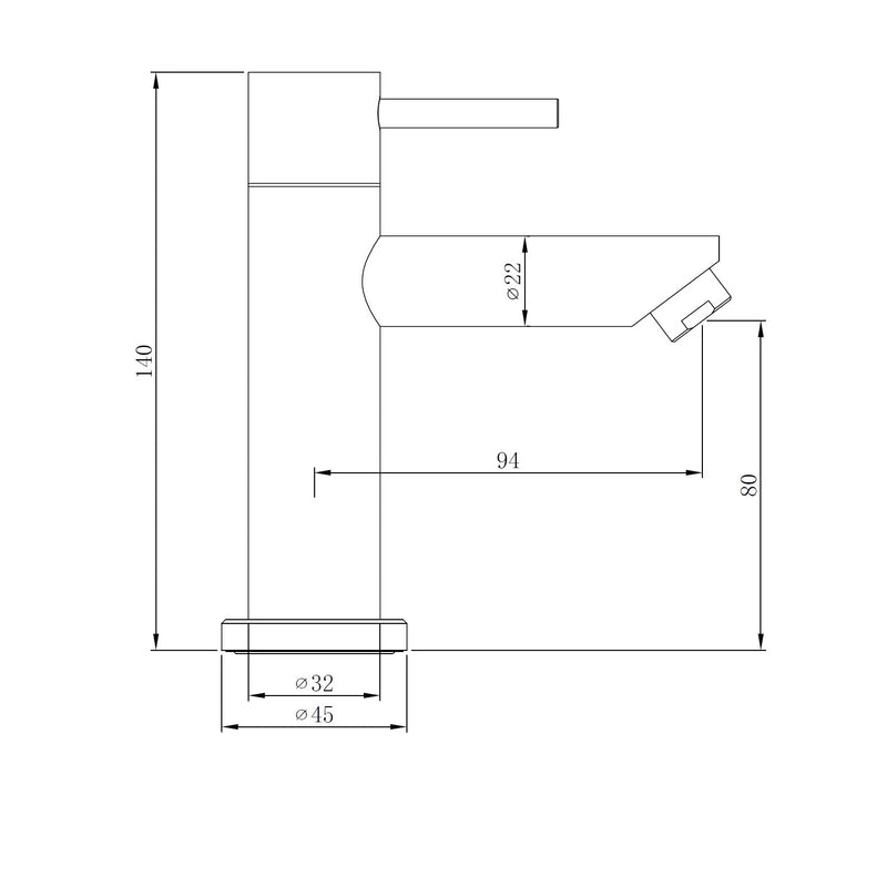 Ore-Resol toiletkraan RVS-304