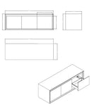 Horizon kast Just-Solid 120x40x40cm