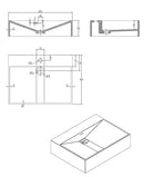 Oasis wastafel Just-Solid 60x45x14,5cm