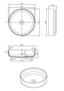 Lastic opbouw-waskom Just-Solid 45cm