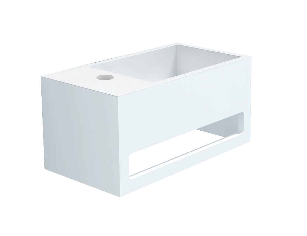 Mona-Links Fontein Incl.handdoekhouder Just-Solid 33x18x16cm