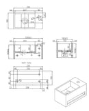 Mona-Rechts fontein incl.handdoekhouder Just-Solid 33x18x16cm