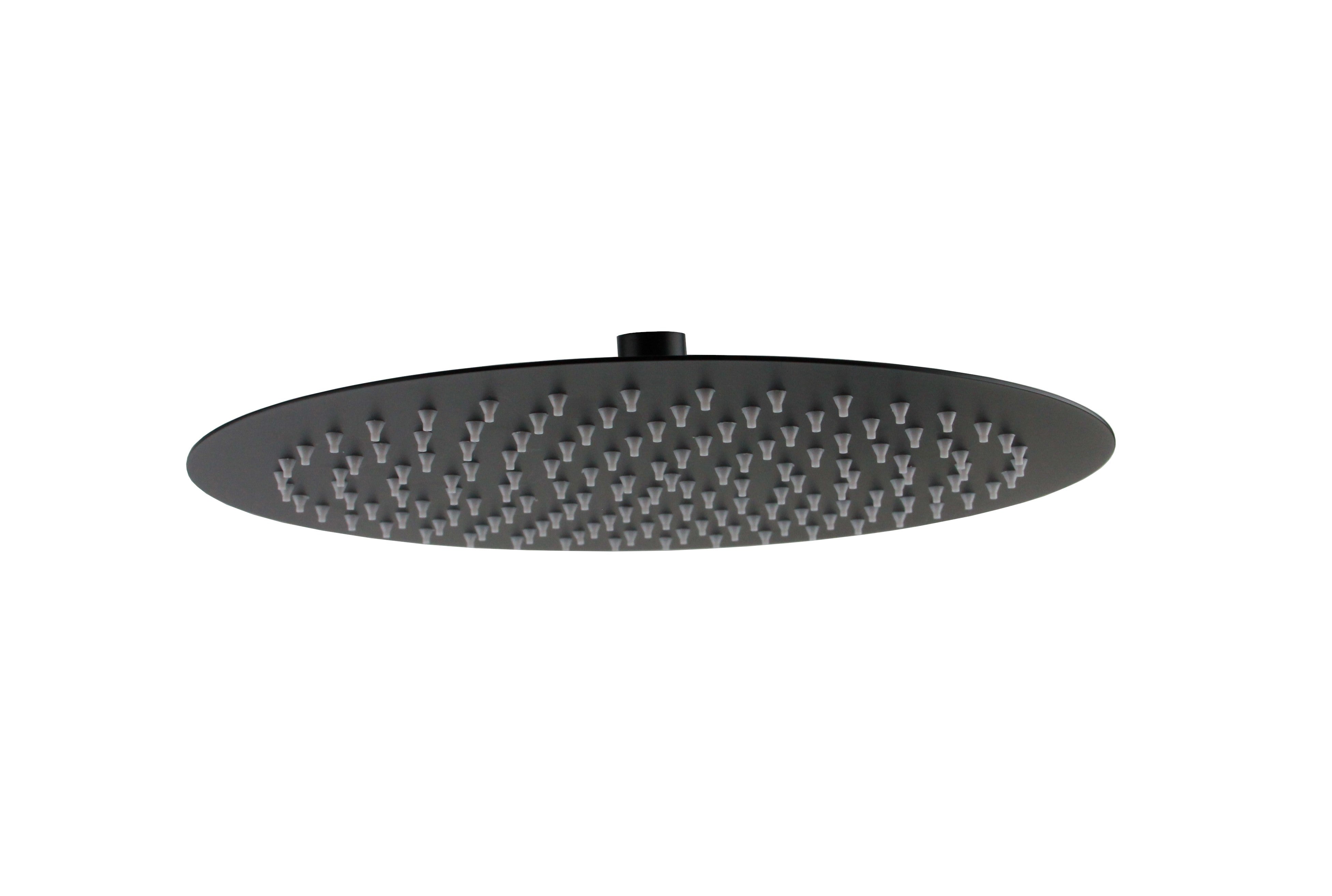Nero Regendouche Rond 200mm Mat Zwart