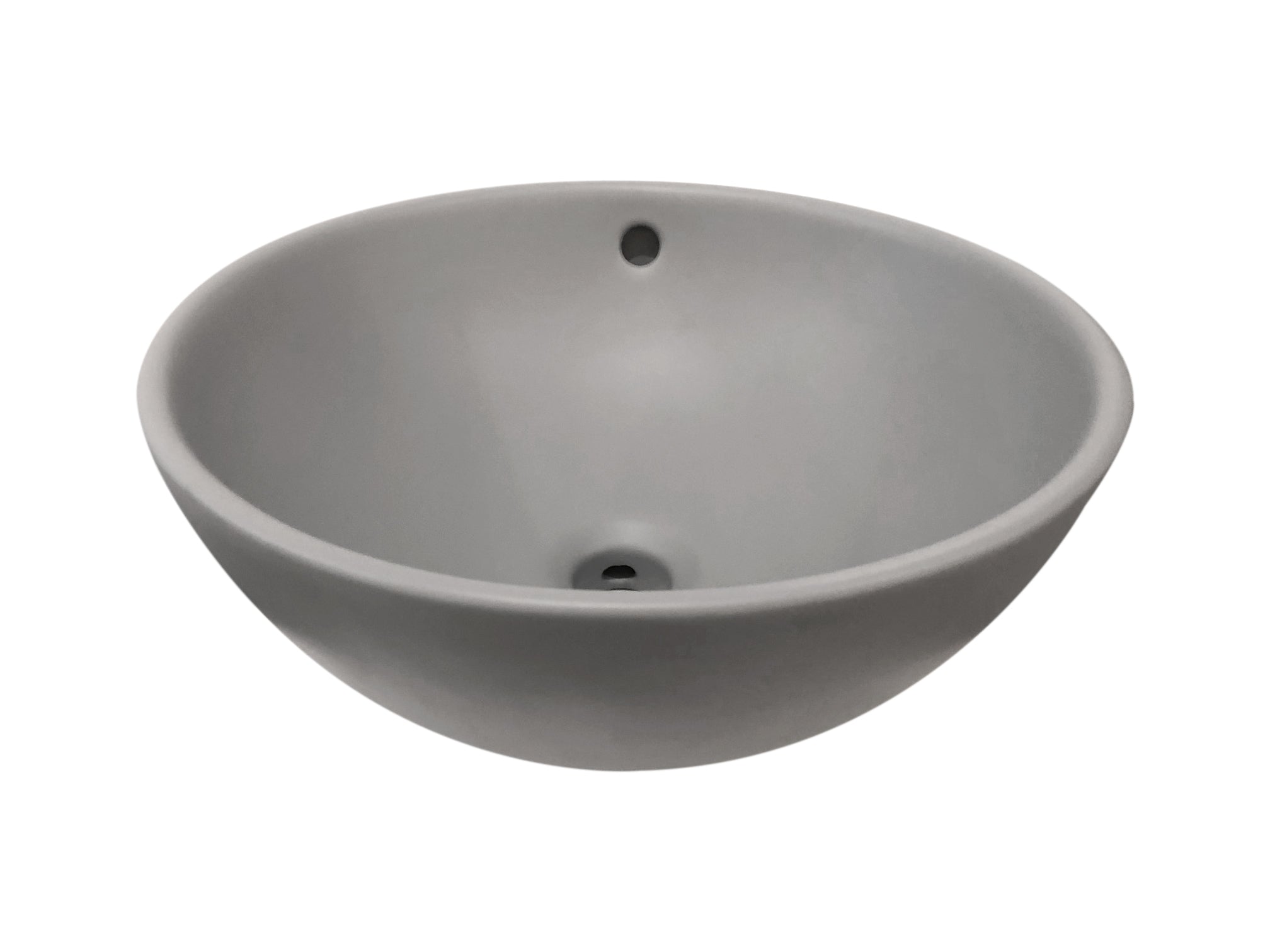 Ancona Opbouw Waskom Mat-Grijs Ø 38cm H=16cm