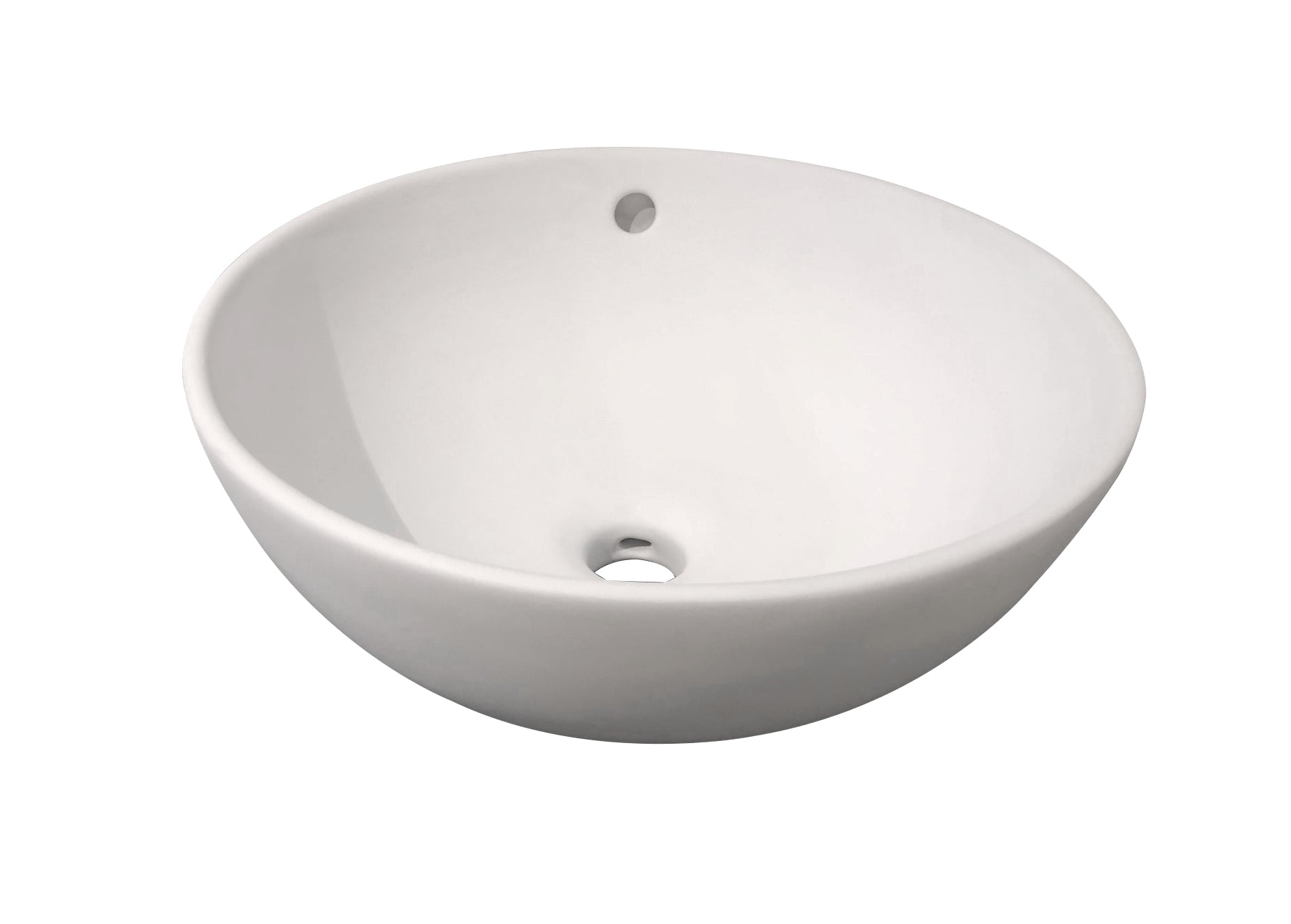 Ancona Opbouw Waskom Mat Wit Ø 38cm H=16cm