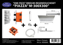 One pack inbouw-regendoucheset & Inb.box Piazza vierkant M-300x300
