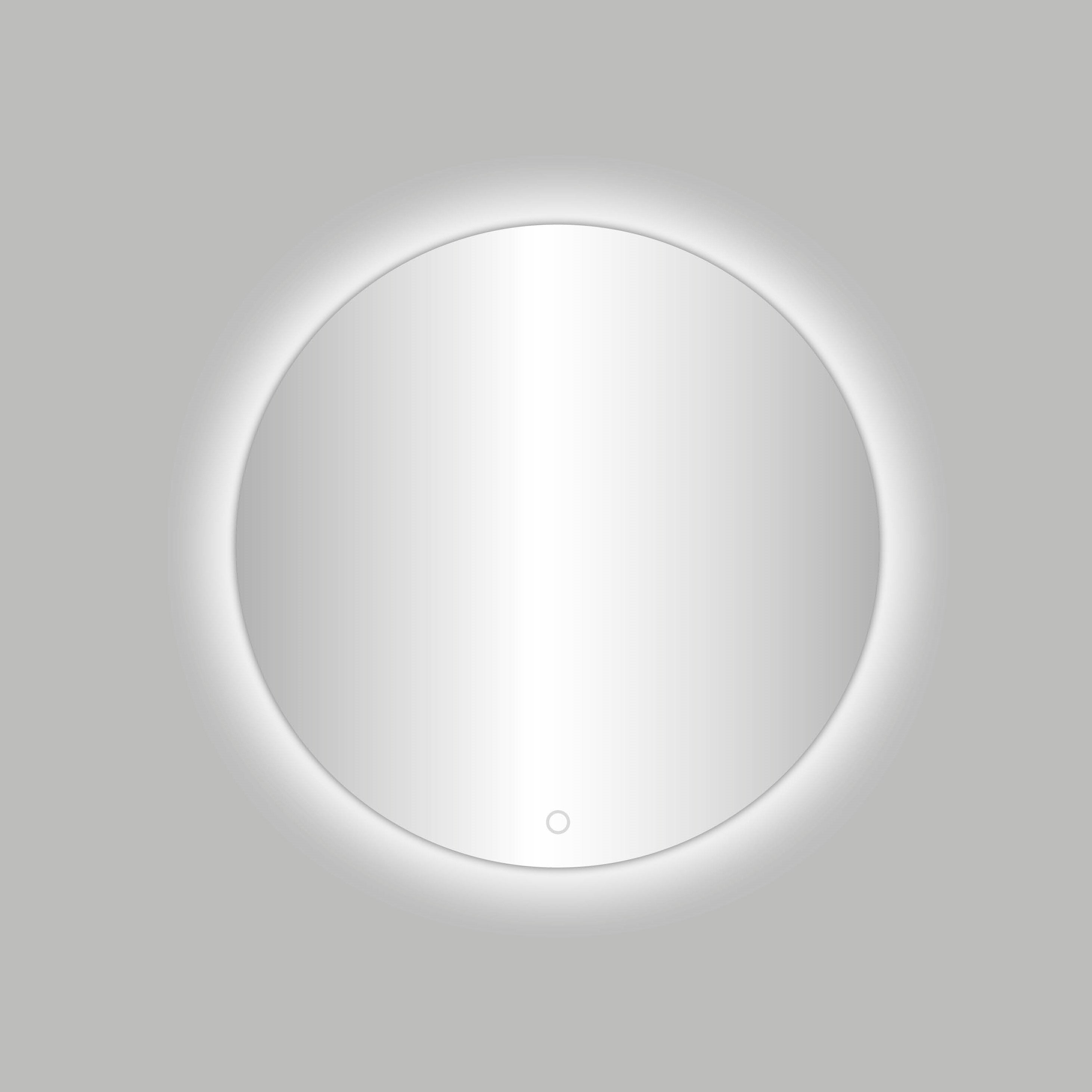 Badkamerspiegel Best Design Ingiro Ø Ø 80 cm Neutraal — met LED-verlichting
