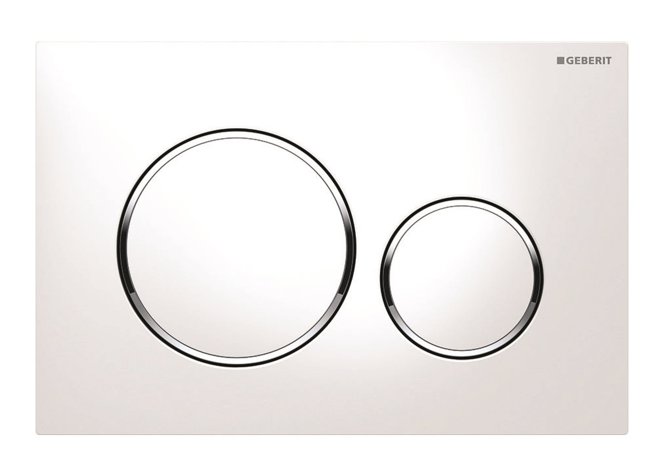 Geberit Bedieningsplaat Sigma-20 Type: 115.882.JT.1 Mat Wit / Chroom