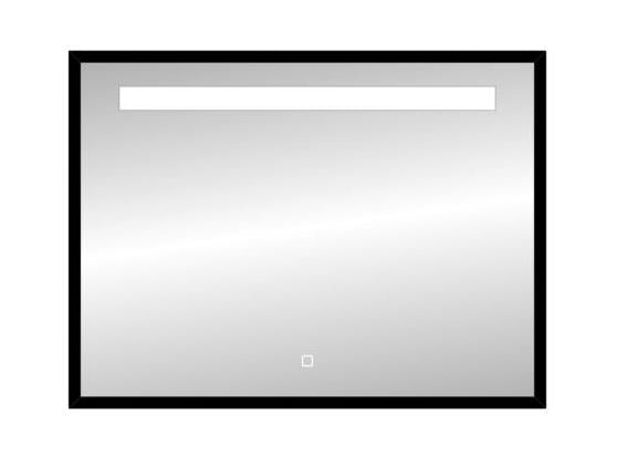 Badkamerspiegel Best Design Nero Miracle B 80×60 cm Mat Zwart — met LED-verlichting